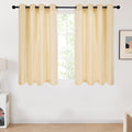 Deconovo Beige Linen Curtains for Living Room, Light Filtering Semi Sheer Faux by Unknown