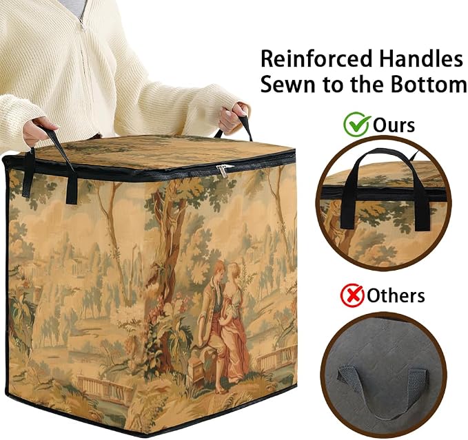 2pcs blanket storage bag for under bed, closet organizers 95L | clothing - Image 4