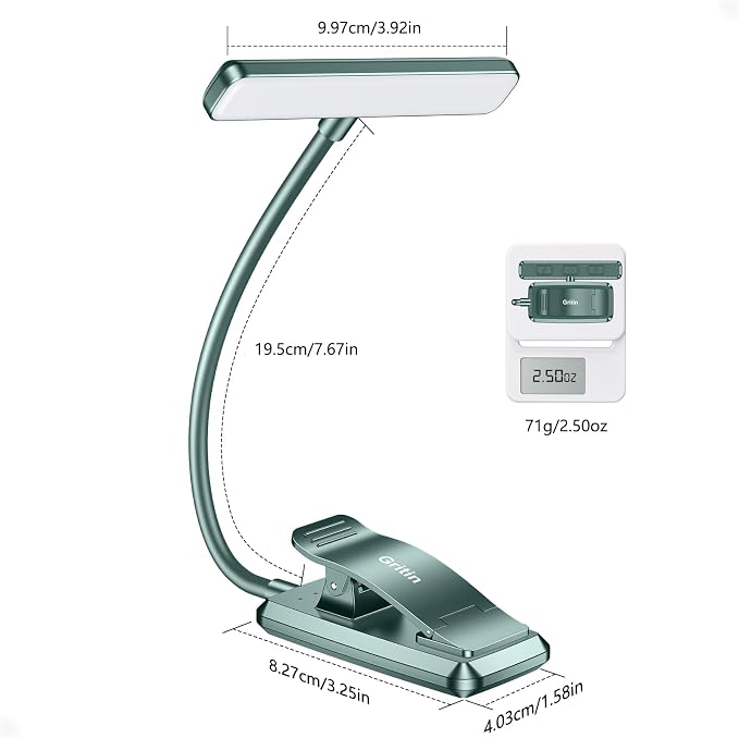 Gritin 19 LED Rechargeable Book Light - Image 8