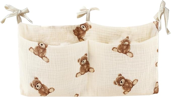 Baby Bedside Hanging Bags Storage Organizer Milk Bottle Toy Crib Baby Nappy-Bag by Simpletochoose