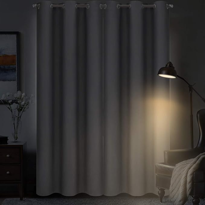 Diraysid Grey Blackout Curtains - Image 3