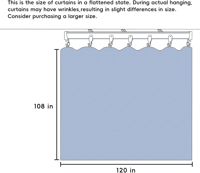 Room Divider Curtains Total Blackout Privacy Curtain Panel Room Thermal - Image 7
