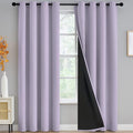 Yakamok Lilac Blackout Curtains 96 inches Long by Yakamok