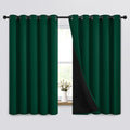 Yakamok Emerald Green Blackout Curtains 63 inches by Yakamok