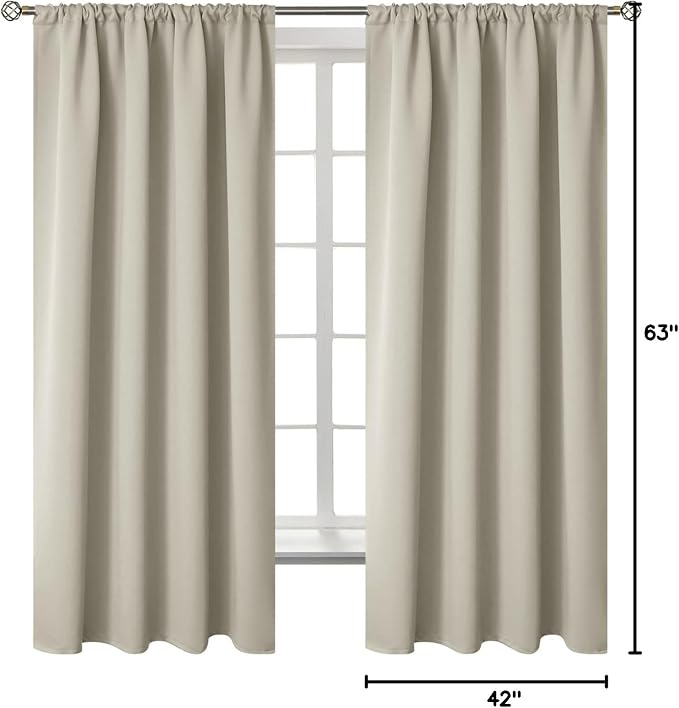 BGment Rod Pocket Blackout Curtains - Image 8