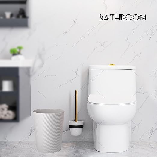 UUJOLY Small Bathroom Trash Can Wastebasket Garbage Can, 1.8 Gallon, Kids Room - Image 5