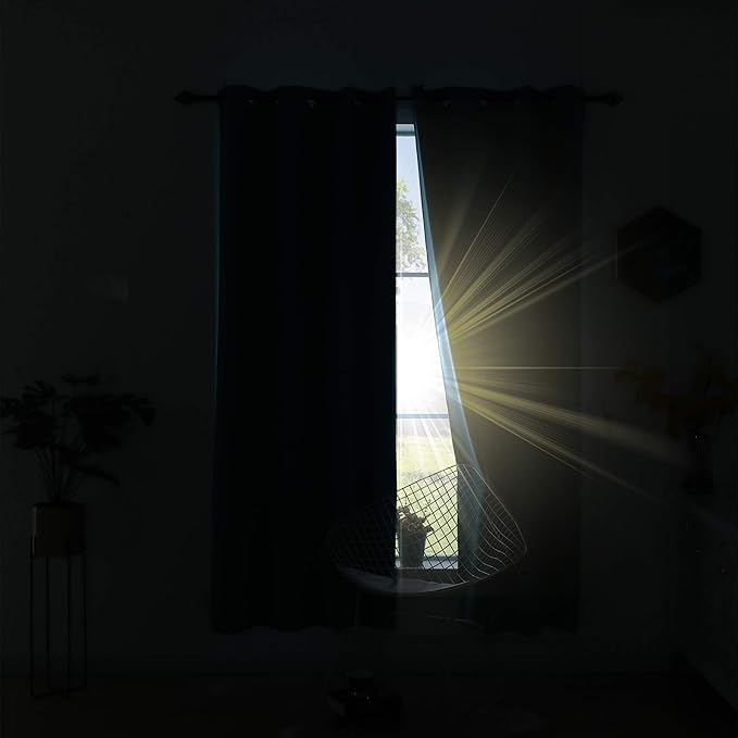 KOUFALL Blush Pink Curtains Blackout, Nursery Curtain - Image 5