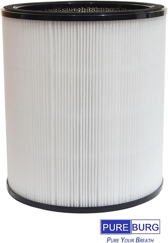PUREBURG Replacement Filters Compatible with Coway Airmega AIM Air Purifier + Fan 2-in-1,2-Pack H13 True HEPA Activated Carbon 2-in-1 3-Stage Filtration Air Clean Dust VOCs