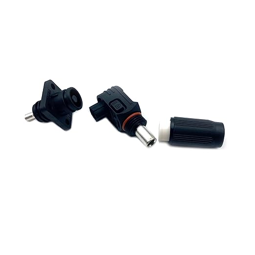 120A Battery Energy Storage Connector, 25mm² High Current Connectors IP67 Waterproof Stud Wiring Power Adapter Quick Plug Terminal Right Angle Plug and Socket (1000V Black)