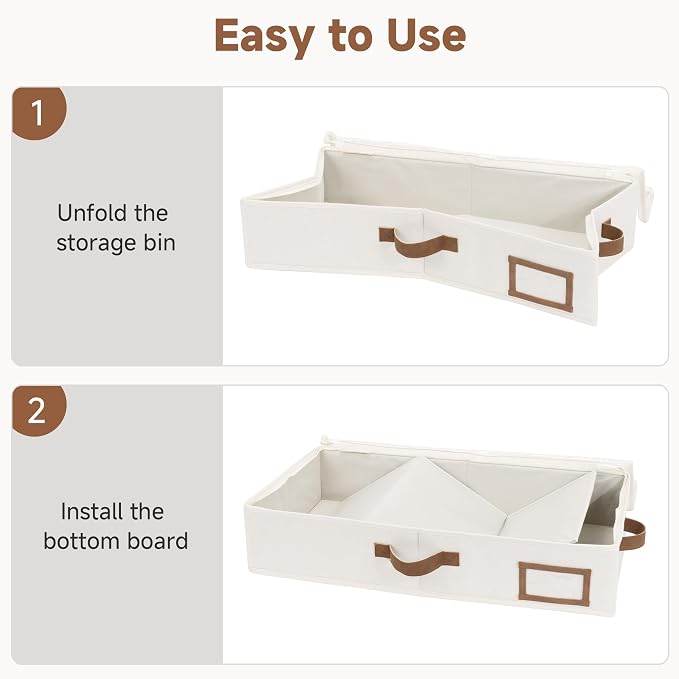 StorageWorks 5 Inch Low Profile Under Bed Storage Containers - Image 7