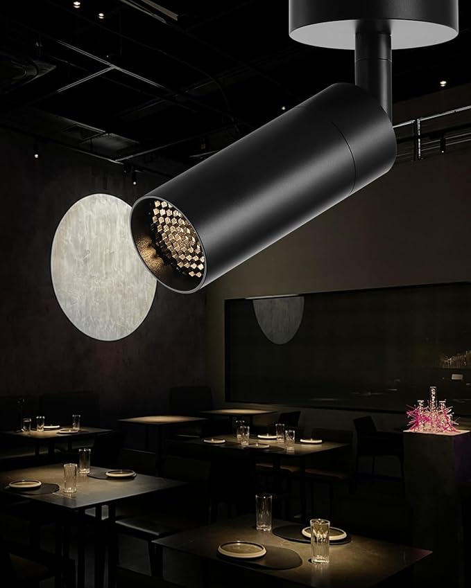 Gpaillumic Led Modern Directional Spotlight, Zoomable Monopoint Ceiling Spot Light for Indoor Cafeteria Foyer Living Room Warm White