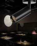 Gpaillumic Led Modern Directional Spotlight, Zoomable Monopoint Ceiling Spot Light for Indoor Cafeteria Foyer Living Room Warm White