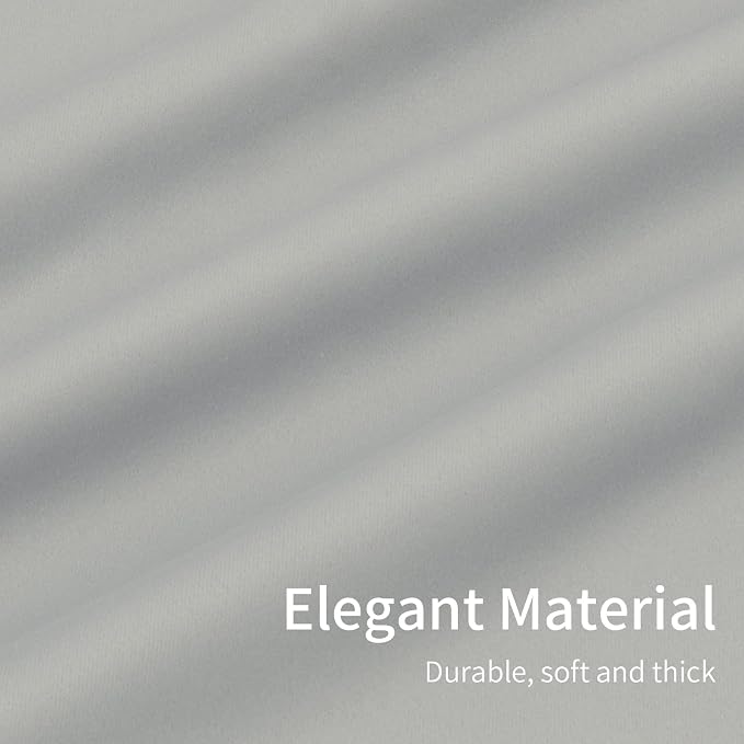 Easy-Going Thermal Grommet Curtains, 2 Panels 46x84 in, Noise Reduction - Image 6