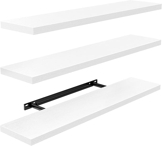 Amada 23.6" Floating Shelves for Wall Decor & Storage, Living Room, 22 lbs by AMADAHOMEFURNISHING