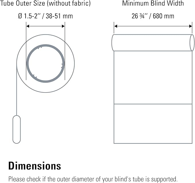 Eve MotionBlinds (Matter) Upgrade Kit for Roller Blinds – Motor to Upgrade existing Indoor Blinds, Open/Close Automatically, Control via Voice/app, Schedules & Scenes, Requires Thread Border Router
