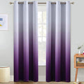 COSVIYA Grommet Ombre Room Darkening Curtains 84 inch Long, Gradient Drapes by COSVIYA
