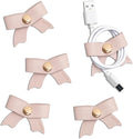 5 Pack Cord Organizer, Bow Cord Keeper, Cable Organizer USB Holder, Leather by SenseAGE