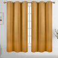 Diraysid Mustard Yellow Grommet Blackout Curtains by Diraysid%2C+refresh+your+life