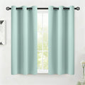 COSVIYA Grommet Room Darkening Aqua Curtains 45 inch Length by COSVIYA