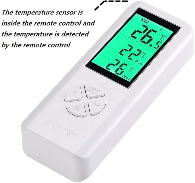 DIGITEN Wireless Temperature Controlled Outlet, Digital Plug-in Thermostat with Remote Control, Built-in Temp Sensor, Heating & Cooling for A/C, Fans, Heaters (Remote Detects Temperature)