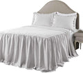 Lush Decor Ticking Stripe Bedspread Queen Size 3 Piece Set Gray by LushDecor