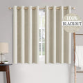 MIULEE 100% Blackout Linen Curtains by MIULEE