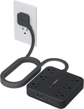 TESSAN 10Ft Black Extension Cord by TESSAN