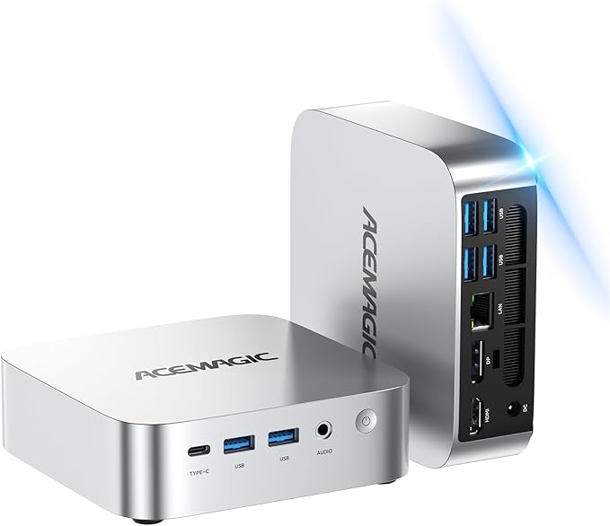 ACEMAGIC Kron Mini K1 Mini Gaming PC, Core i5-12600H (Beat 12450H up to 4.5 GHz) Mini Computers, 16GB DDR4 RAM 512GB SSD Triple 4K Display Desktop Micro Small Pc for Gaming/BT5.2/WiFi6/HDMI/USB3.2