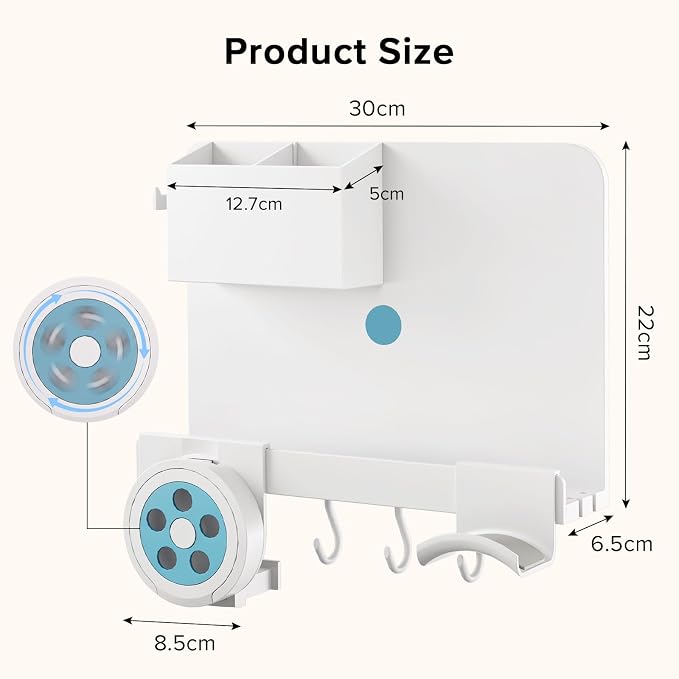 Versatile Bedside Wall Organizer, Floating Bedside Shelves | Ideal - Image 2