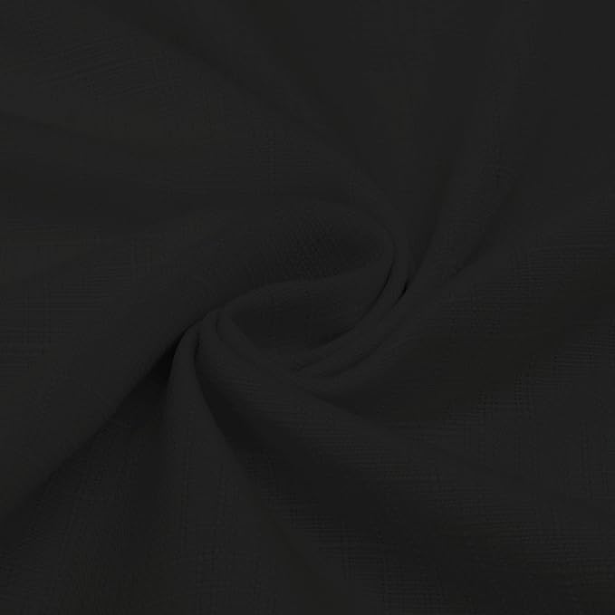 Diraysid 100% Blackout Curtains Black Linen Curtains - Image 7