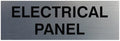 All Quality Basic Electrical Panel Sign - Fire Regulation Safety Compliance Sign - Silver - Medium (1 Pack)