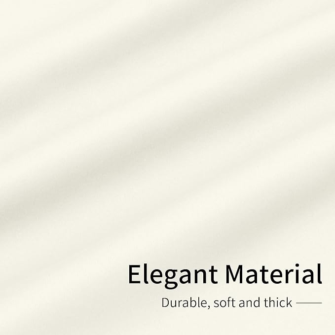 Easy-Going Thermal Grommet Curtains, 2 Panels 42x63 in, Ivory | Washable - Image 6