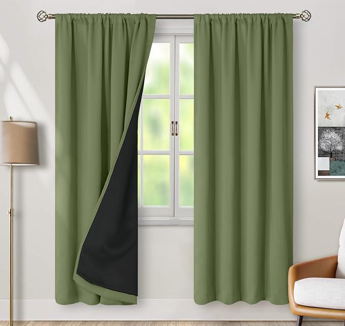 BGment Grass Green Blackout Curtains by BGment