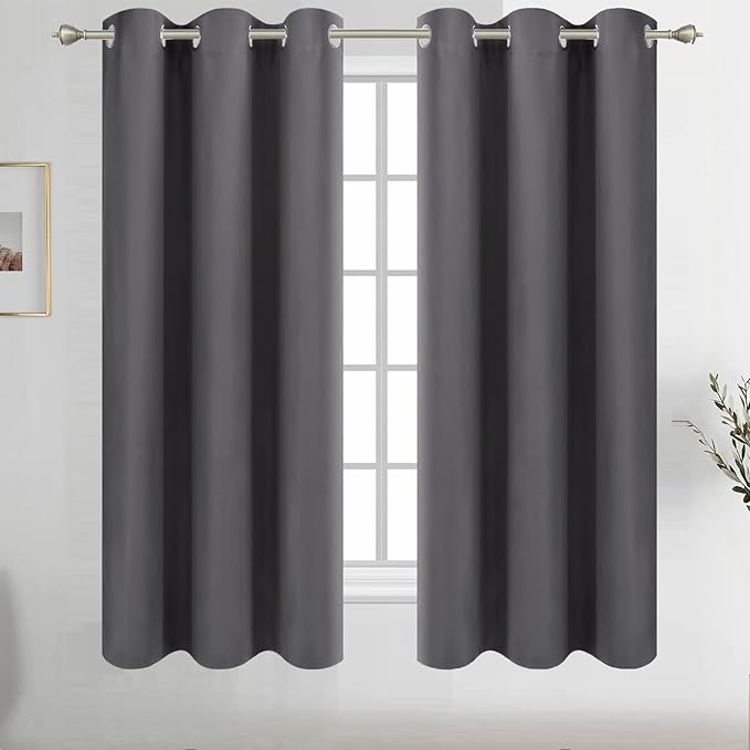 Diraysid Grey Grommet Blackout Curtains by Diraysid%2C+refresh+your+life