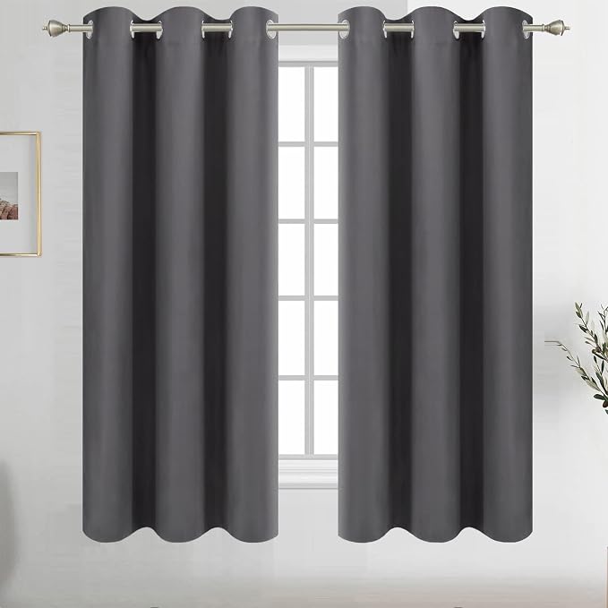 Diraysid Grey Grommet Blackout Curtains by Diraysid%2C+refresh+your+life