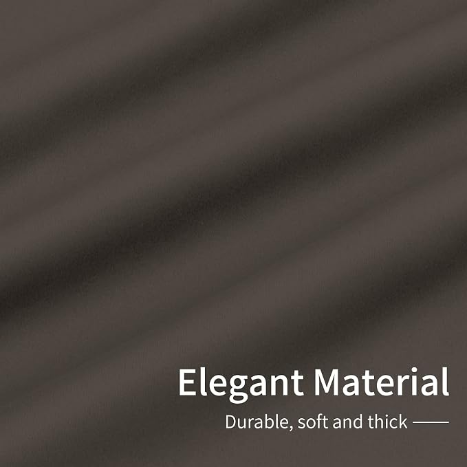 Easy-Going Thermal Grommet Blackout Curtains, 2 Panels 42x95 in, Taupe | - Image 6