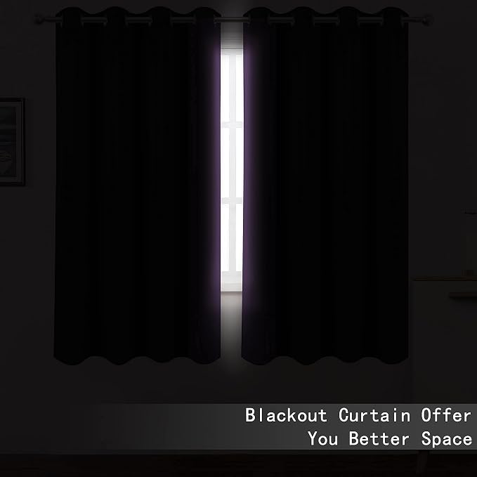 100% Blackout Purple Curtains - Image 3