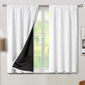 BGment White Blackout Curtains for Bedroom 45 Inch Long 2 Panels | Thermal by BGment