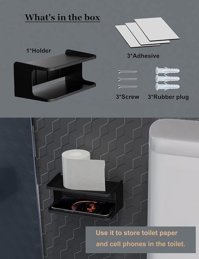 Bedside Wall Shelf Organizer, Small Bedside Shelf, | Wall Mount - Image 7