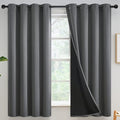 Yakamok Grey Blackout Curtains 63 inches Long by Yakamok