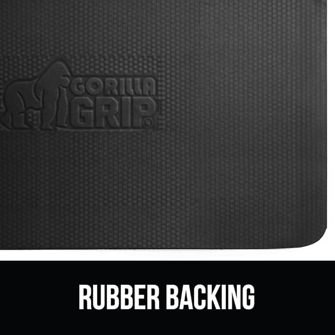 GORILLA GRIP Comfortable Cushioned Kitchen Mats for Floor, 58x20, Waterproof and Stain Resistant Soft Top, 3/4 Inch Thick Ergonomic Standing Desk Anti Fatigue Mat, Foam Supports Ankles and Feet, Navy