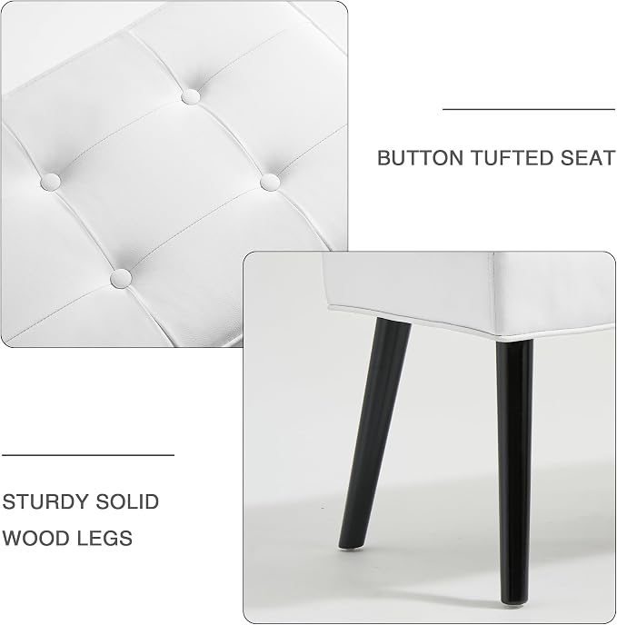 LOULENS Entryway Bench, Button Tufted, Upholstered Bench - Image 4
