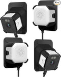 EVERSECU 2K Window Camera with Adhesive Mount, Starlight Color Night Vision, Motion Detection, 2-Way Audio, 2.4G/5G WiFi, Work with Alexa, Perfect for Front Door, Porch, Backyard Monitoring(4pack)