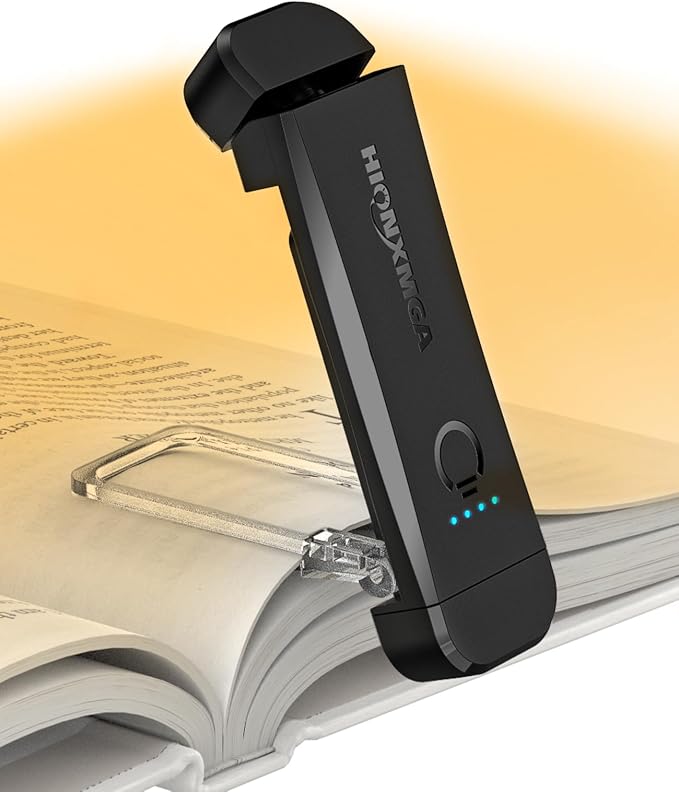HIONXMGA Book Reading Light, Silent Touch Book Lamp by HIONXMGA