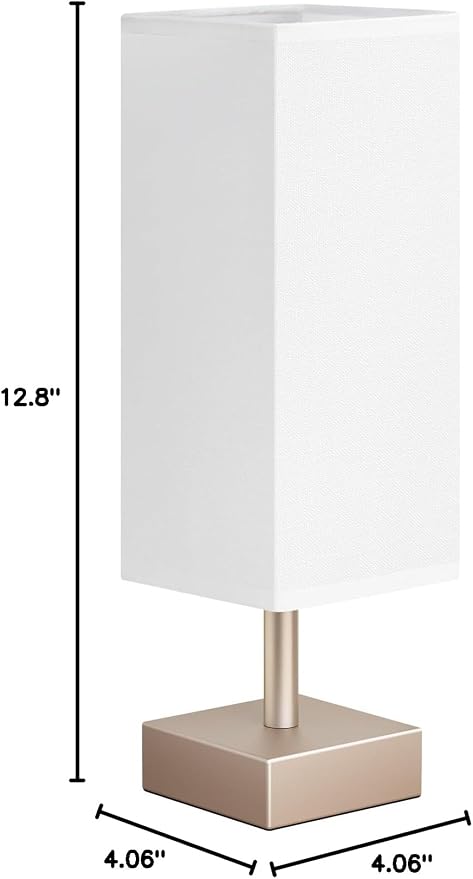 Antique White Small Bedside Lamp - Image 8