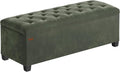 SONGMICS Velvet Storage Ottoman Bench, Foot Rest by Unknown