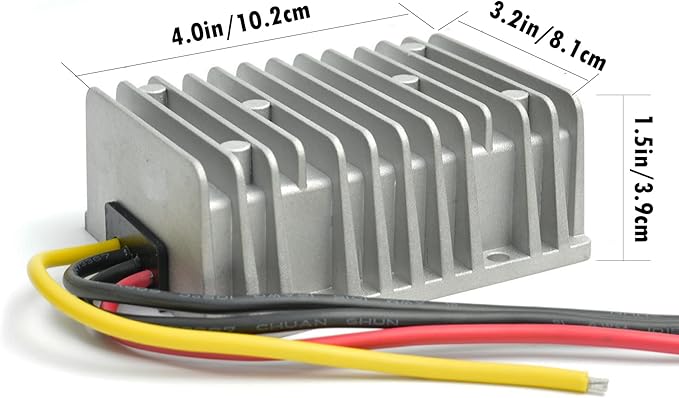 MGGi DC Voltage Regulator 60V 72V Step Down to 12V 15A 180W, Waterproof Converter Reducer, Power Supply Module Buck Transformer, for Golf Cart, forklifts, Car