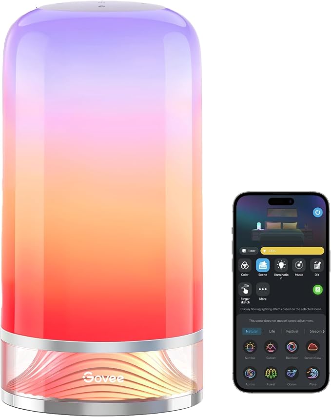 Govee RGBIC Smart Table Lamp 2, Touch Bedside Small Table Lamp | LED Desk Lamp by Unknown
