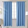 BGment Denim Blue Blackout Curtains 72 Inches Long by BGment