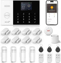 LWOHSI Wireless Alarm System,Anti-Theft Home Security Systems,Tuya APP Real-Time Alerts,21 Piece Kits with DIY Door/Window Sensor,Motion Detector,Remote,Work with Alexa for Villa,Apartment,Warehouse